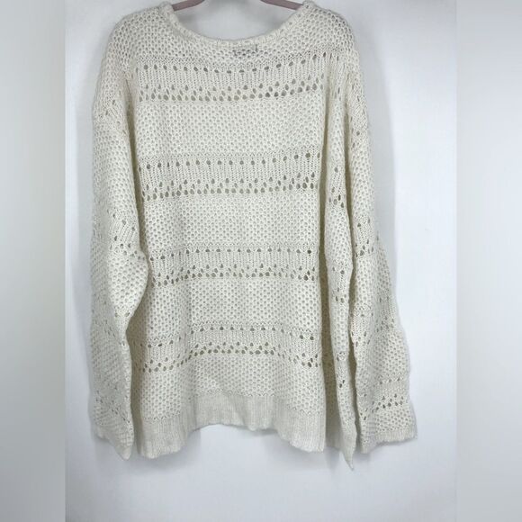 Jordache Texture Stitch Knit Sweater Tusk Color Size 26-28W/4X - Picture 5 of 10